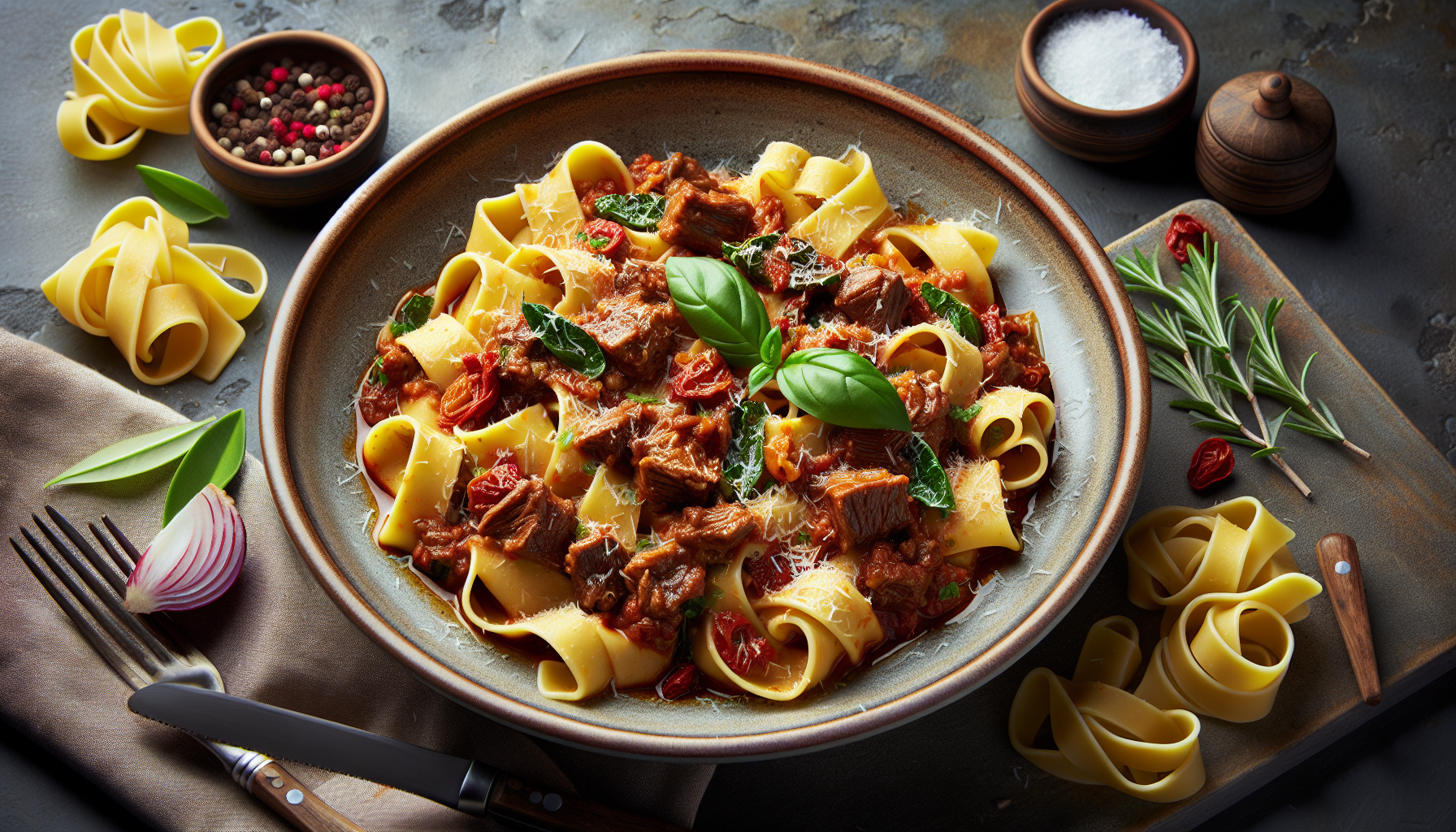 pappardelle al ragu di cinghiale